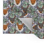 Small Floral Toy Fox Terrier portraits