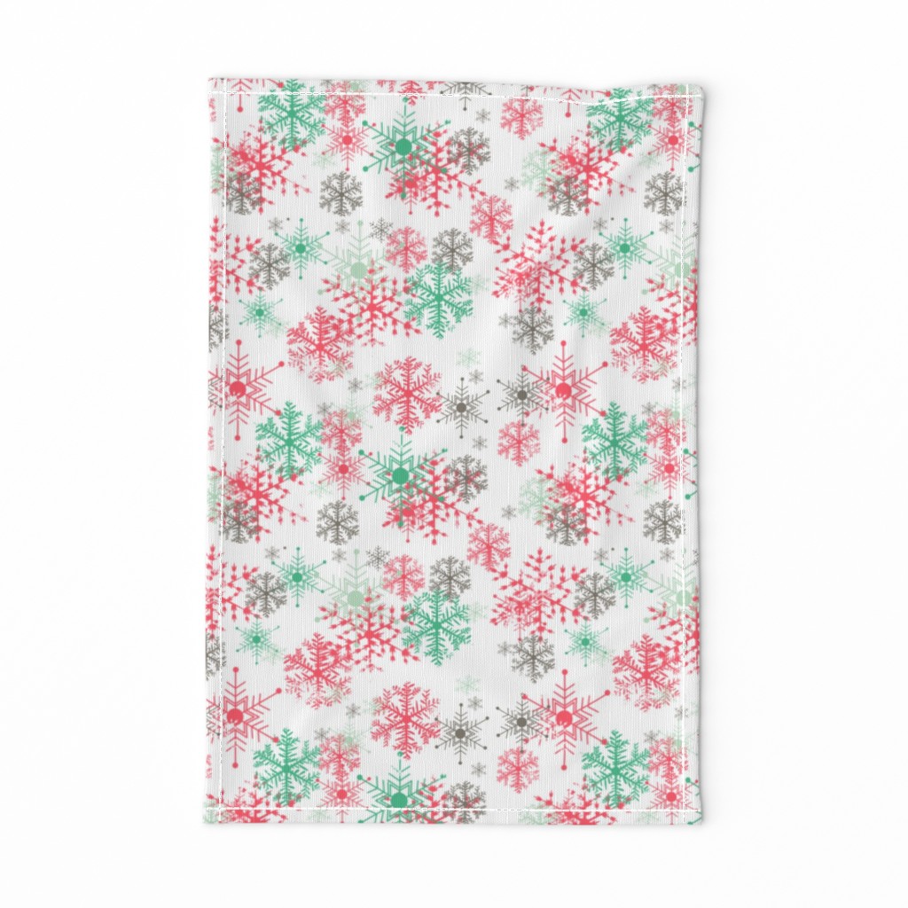 #SAGE Christmas Colorful Snowflakes on Snow