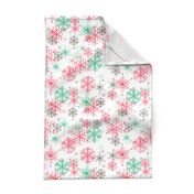 #SAGE Christmas Colorful Snowflakes on Snow