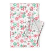 #SAGE Christmas Colorful Snowflakes on Snow