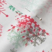 #SAGE Christmas Colorful Snowflakes on Snow