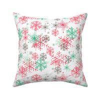 #SAGE Christmas Colorful Snowflakes on Snow
