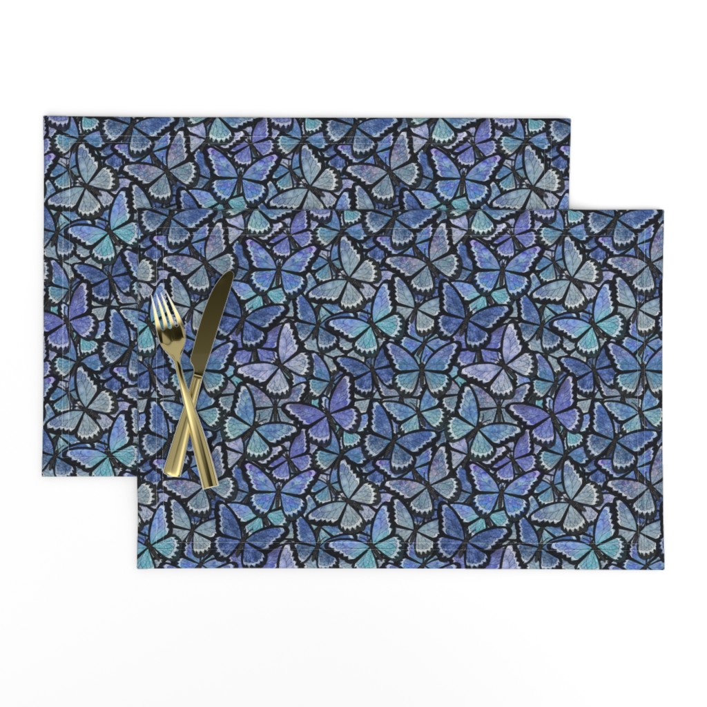 butterfly kaleidoscope - blue heras