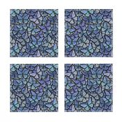 butterfly kaleidoscope - blue heras