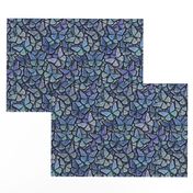 butterfly kaleidoscope - blue heras