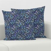 butterfly kaleidoscope - blue heras