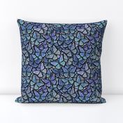 butterfly kaleidoscope - blue heras