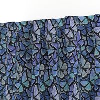 butterfly kaleidoscope - blue heras