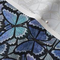 butterfly kaleidoscope - blue heras