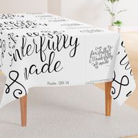 Fearfully and Wonderfully Made - blanket and 2 lovie layout