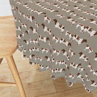 shorthorn cattle and calf fabric cows fabric - brown