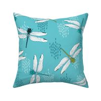 Dragonflies - Teal