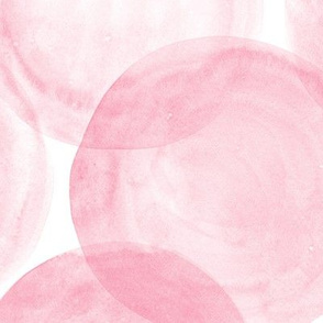 Huge Watercolor Dots M+M Bubblegum Pink by Friztin
