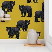 Bears Bears Bears on Gold - Larger Scale