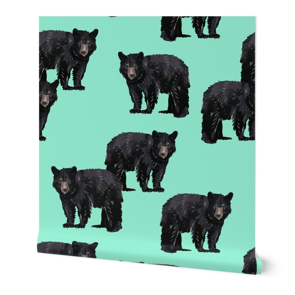 Bears Bears Bears on Mint - Larger Scale