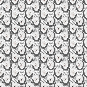 Small West Highland White Terrier horseshoe portraits