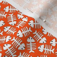 haunted fish bones orange and white