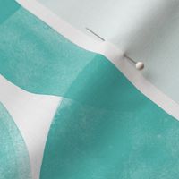 Huge Watercolor Dots M+M Aqua by Friztin