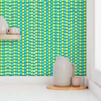 Mosaic Squares Teal Lime 600L