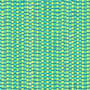 Mosaic Squares Teal Lime 600L