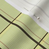 Notebook Paper Plaid Yellow