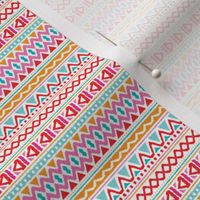 Ethnic colorful aztec design summer geometric triangles peru print XS