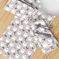 santa claus - black trees || holiday fabric