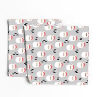 santa claus - black trees || holiday fabric