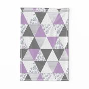 cheater quilt lavender sage mint black white stripes