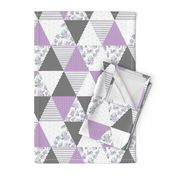 cheater quilt lavender sage mint black white stripes