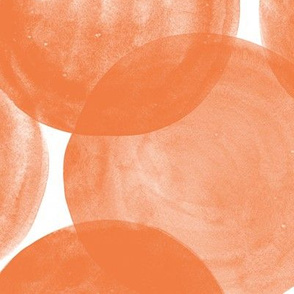 Huge Watercolor Dots M+M Tangerine by Friztin