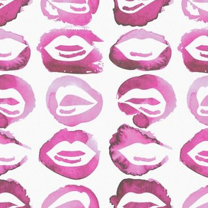 Pink Watercolor Lips