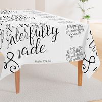 Fearfully and Wonderfully Made - minky blanket and 2 lovies layout