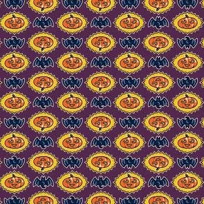 Halloween Hoopla - Pumpkin Medallion - Purple