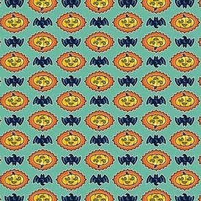 Halloween Hoopla - Pumpkin Medallion - Mint