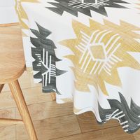 Farmhouse Fresh , Yellow,Grey / Geometric XL 