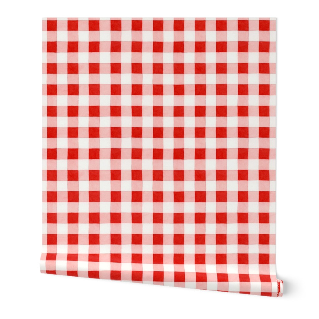 Classic red and white gingham