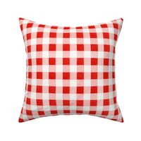 Classic red and white gingham