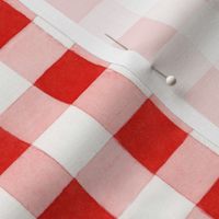 Classic red and white gingham