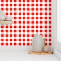 Classic red and white gingham