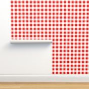 Classic red and white gingham