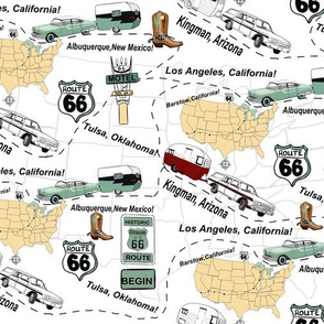 Road Map Route 66 USA 