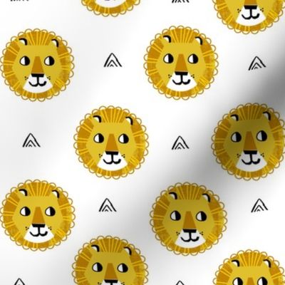 lion fabric // nursery baby lion design safari baby andrea lauren fabric - white