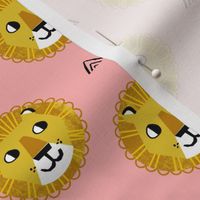 lion fabric // nursery baby lion design safari baby andrea lauren fabric - pink