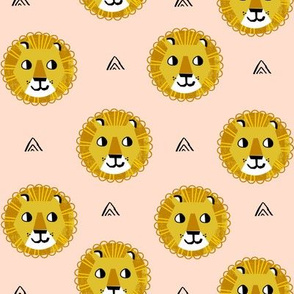 lion fabric // nursery baby lion design safari baby andrea lauren fabric -blush