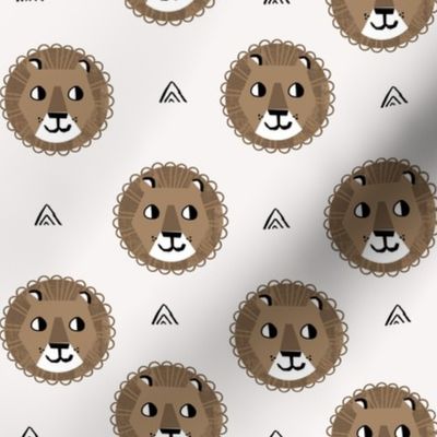 lion fabric // nursery baby lion design safari baby andrea lauren fabric - brown