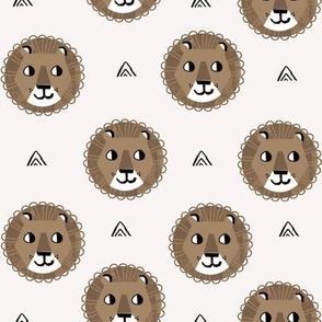 lion fabric // nursery baby lion design safari baby andrea lauren fabric - brown