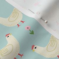 Chicken cute farm homestead outdoor animal pattern 3