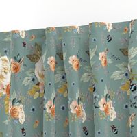 8" Western Autumn / More Florals / Dry Green