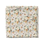 8" Western Autumn / More Florals / Ivory